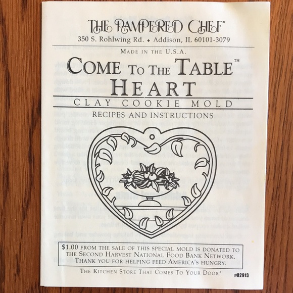 Pampered Chef Come to the Table Clay cookie Mold - Picture 4 of 10